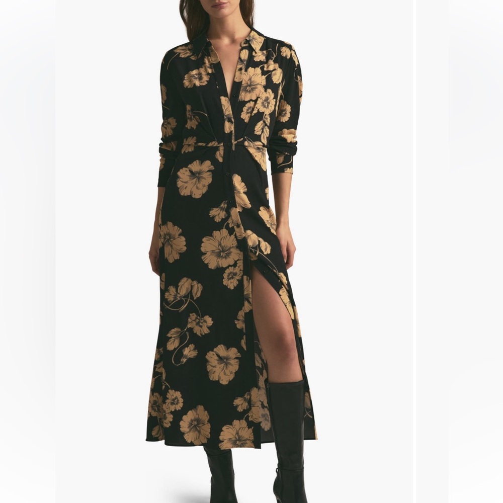 NWT - Size 2 - Favorite Daughter Icon Floral Print Shirtdress